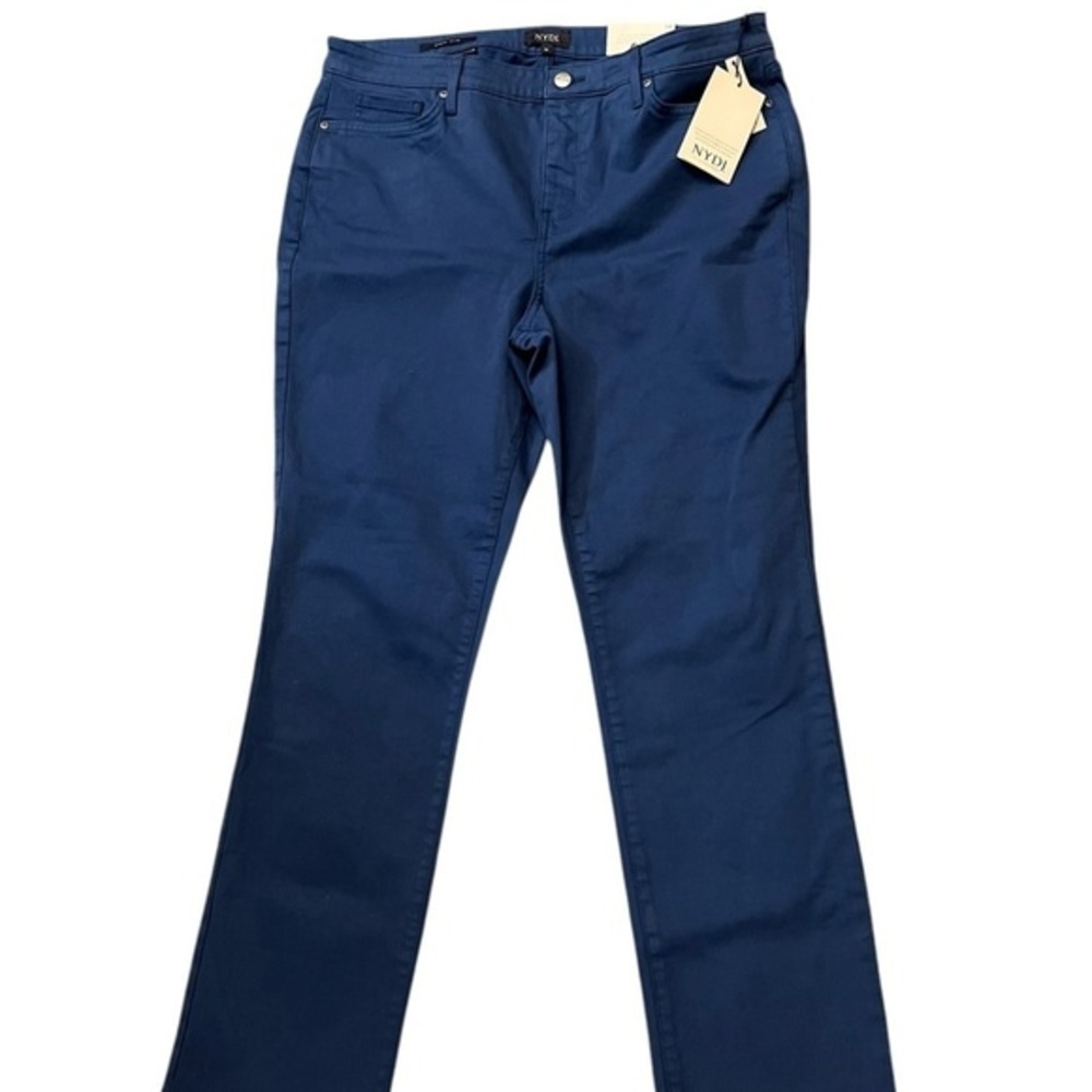 NWT! NYDJ “Sheri Slim” 5-Pocket Lift & Tuck Jeans in Deja Blu medium blue, 14